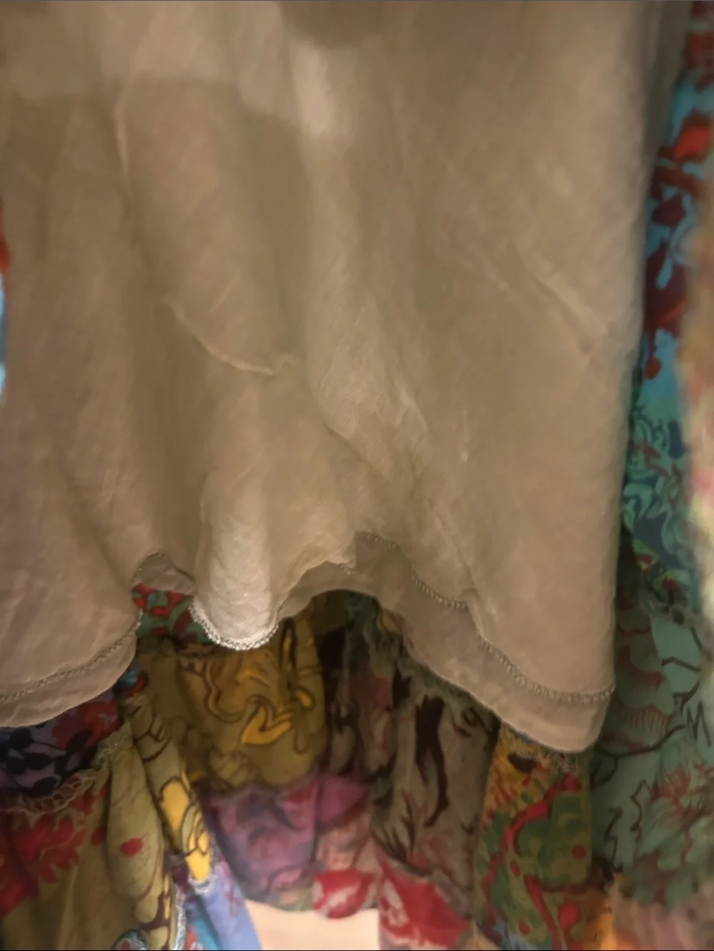 Bila Patchwork M Tiered Maxi Skirt — Green, Blue, Pink, Yellow - Picture 4 of 5